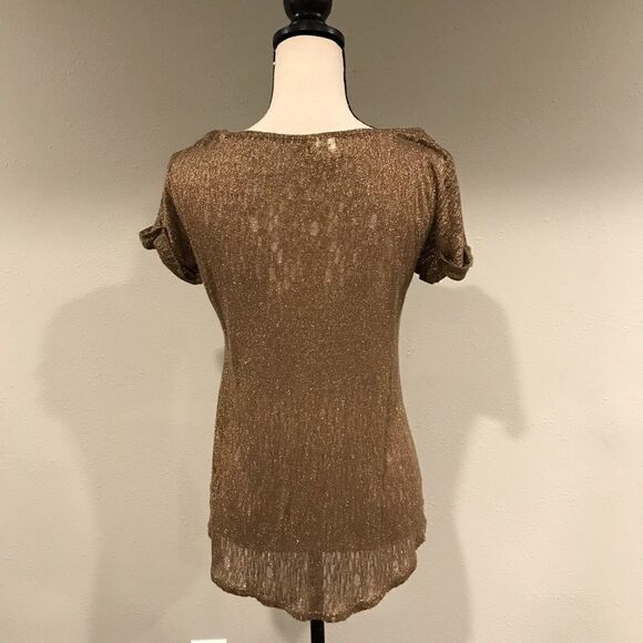 Rhinestones embellished cross short sleeve top - Picture 7 of 11